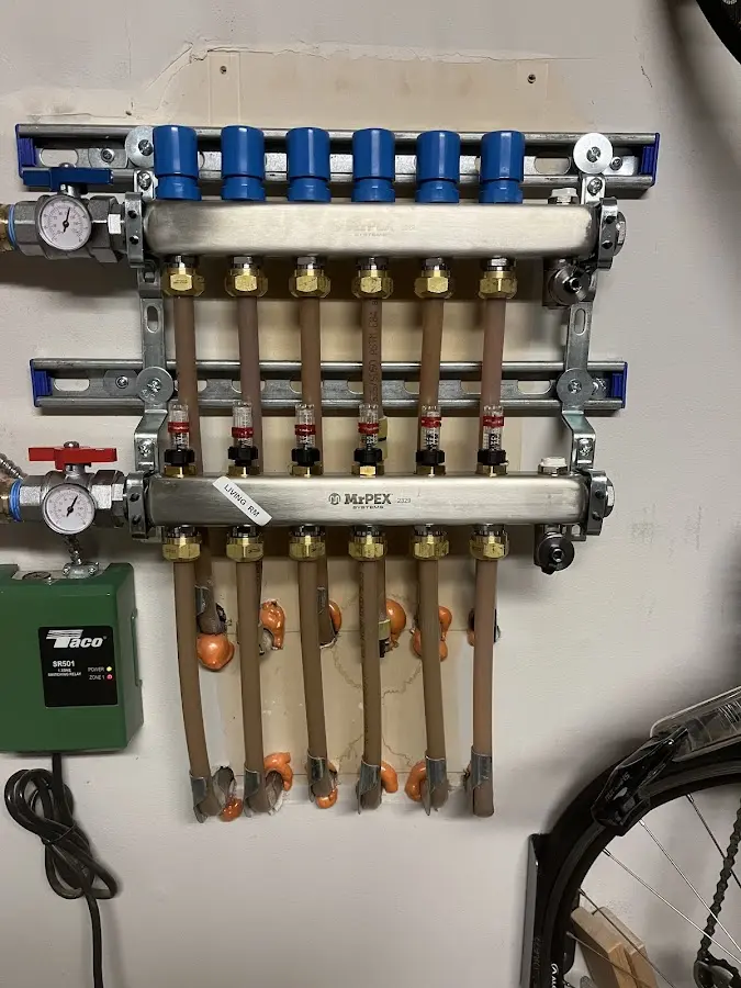 Plumber performing Gas Line Installation at a residential property in Knoxville